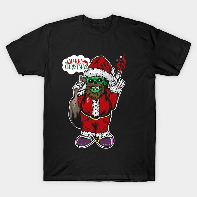 Skull santa T-Shirt by Blunts